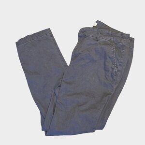 LOFT Gray Girlfriend Chinos Size 6
